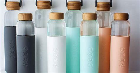 reusable glass water bottle dryearth