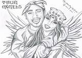 Aaliyah Thug Drawing Tupac 2pac Angels Step Life Deviantart Drawings Angel Shakur Wallpaper Paintingvalley Sketches Explore sketch template