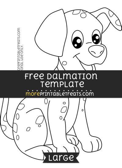 dalmation template large  day  school crafts school art