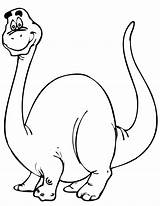 Dinosaur Coloring Cartoon Pages Happy Dinosaurs Printable Print Clipart Color Dino Colouring Simple Dinosaure Popular Dessin Prints Gif Book Library sketch template