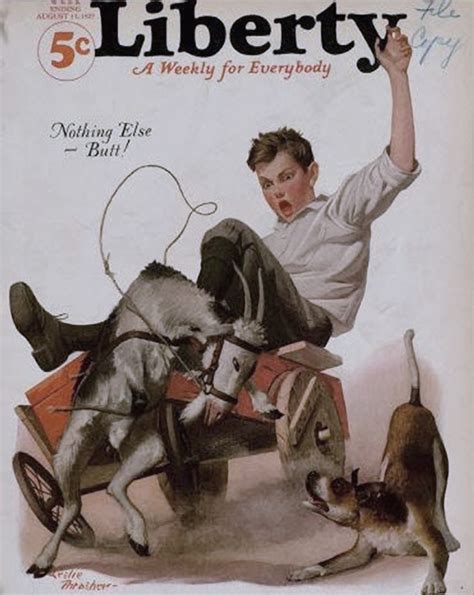 Thrasher Leslie B 1889 Goat Cart Problem Liberty Mag Aug 1927