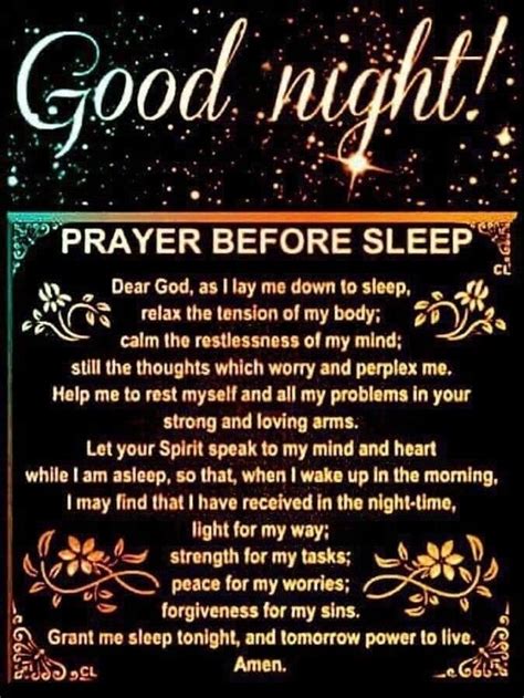 10 Precious Good Night Quotes Sayings And Blessings Prayer Before