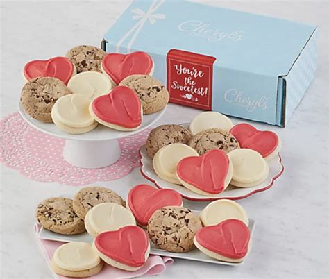 qvc cheryls cookies youre  sweetest assorted cookie box  piece  shipped reg