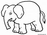 Coloring Elephant Pages Zoo Preschool Printable Print Color Book sketch template