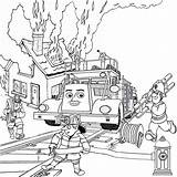 Coloring Thomas Pages Train Flynn Fire Engine Printable Kids Truck Birthday Tank Book Friends Print Worksheets Sheet Color Gordon Brigade sketch template