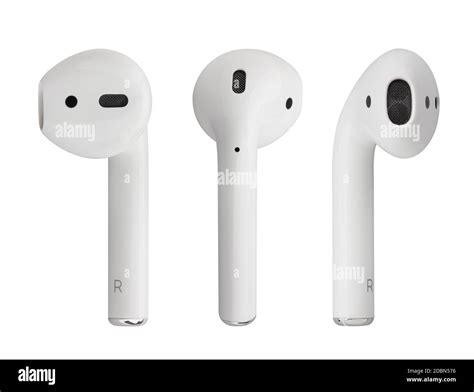 air pods path isolated  white stock photo alamy