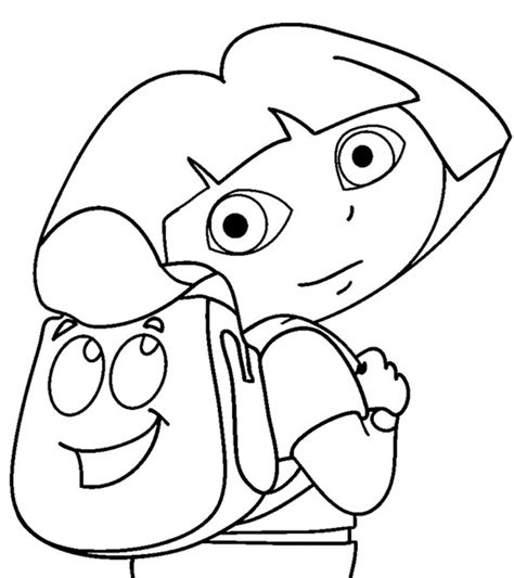 printable dora coloring pages