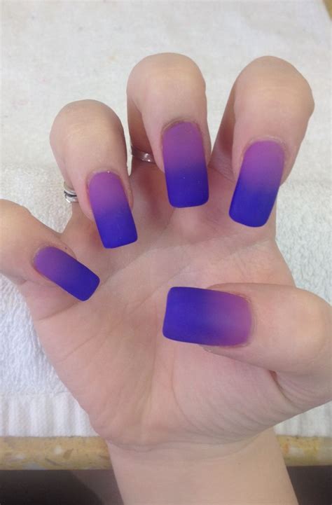 Purple With Images Blue Ombre Nails Nails Ombre Nails
