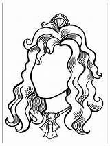 Coloring Pages Portrait Mother Hair Crazy Drawing Printable Educational Recommended Kids Clipartmag Color sketch template