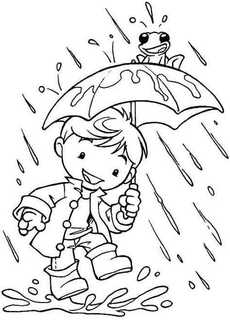 coloring pages  rainy days  printable worksheets