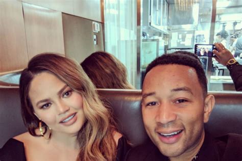 chrissy teigen shows off her huge cleavage as she moans about veins on her milky boobs ok