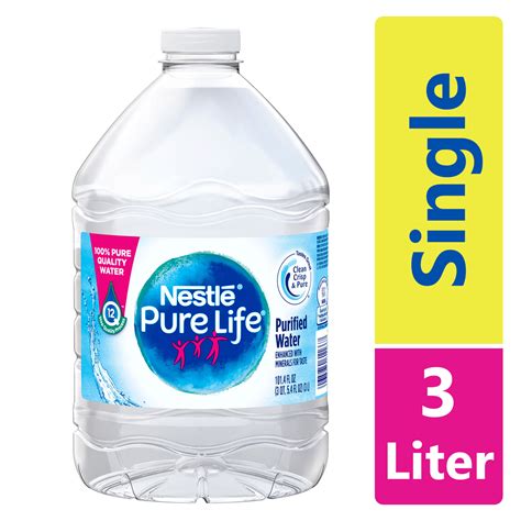 nestle pure life purified water  fl oz plastic bottled water walmartcom walmartcom