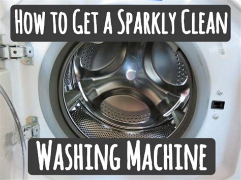 clean  sanitize  washing machine    dengarden
