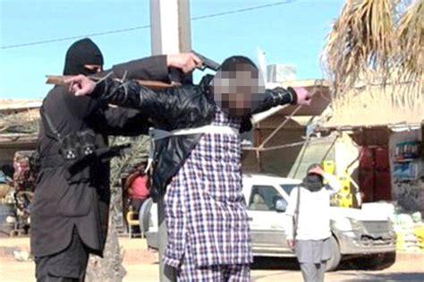 Isis Crucify Then Shoot Dead Four Captives In Sick Photos