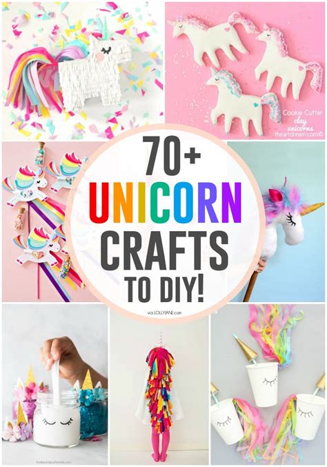 ultimate list  diy unicorn crafts projects lolly jane
