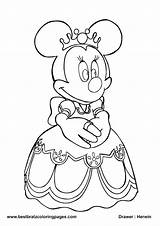 Mini Coloring Pages Printable Getcolorings Minnie Mouse sketch template