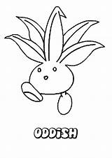Pokemon Oddish Coloring Pages Grass Kids Color Printable Colouring Print Hellokids Online sketch template