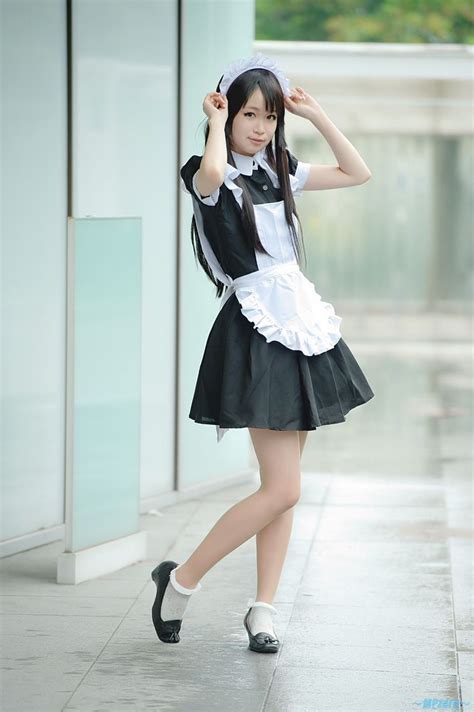 akiyama mio apron cosplay dress hairband kii anzu k on maid maid