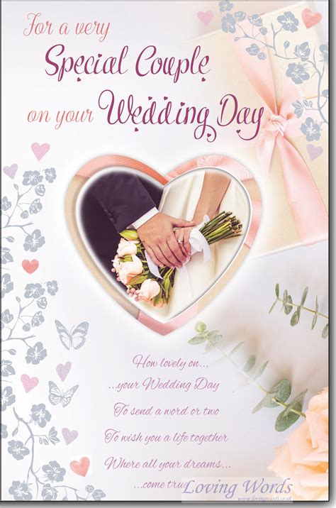 special couple wedding day greeting cards  loving words