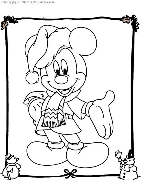 mickey mouse christmas coloring pages timeless miraclecom