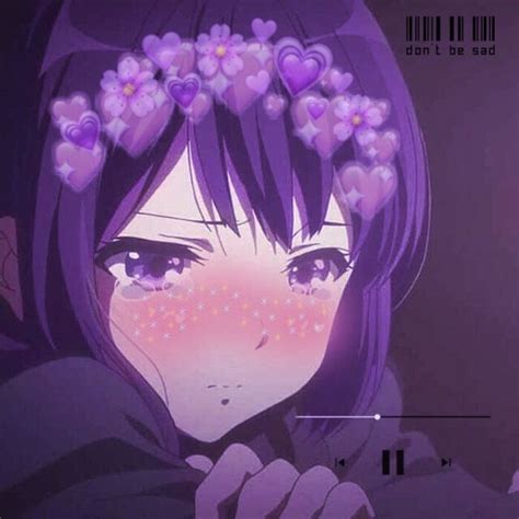 purple anime aesthetic pfp aboutdrawdrive