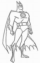 Batman Coloring Pages Superhero Colouring Bat sketch template