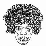 Jimi Hendrix Drawing Getdrawings sketch template