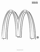 Mcdonalds Coloring Logo Pages Template sketch template