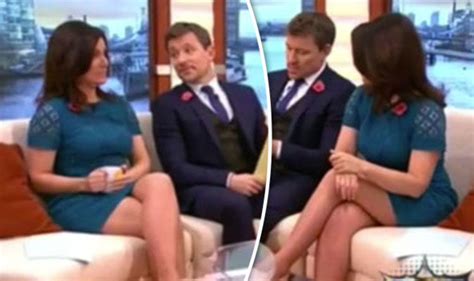 good morning britain viewers distracted by susanna reid s legs