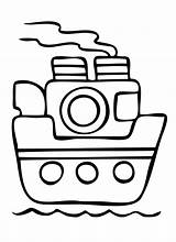 Battello Dla Colorare Kolorowanki Vapore Steamboat Colorkid Vapor Kolorowanka Piccoli Malvorlagen Dampfschiff Barco sketch template