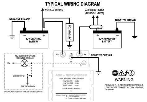 battery isolator wiring diagram wiring  life