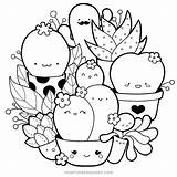 Doodle Cactus Ausmalbilder Kaktus Succulents Mandalas Coloriage Colorare Ausdrucken Malvorlagen Fofos Vindruer Tegninger Faceis Suculentas Succulent Pintar Nghệ Thuật Dieren sketch template