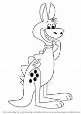 Hoppy Flintstones Draw Drawing Step sketch template