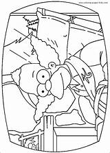 Simpsons Coloring Pages Cartoon Color Simpsonovi Character Book Sheet Kleurplaat Pages9 Pobarvanke Printable Kids Print Sheets Index Pobarvanka Kleurplaten Found sketch template