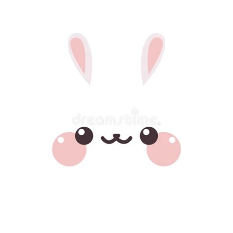bunny face cartoon bunny face stupid  vector graphic  pixabay