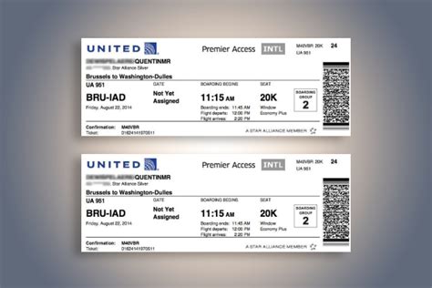 airline ticket  examples format  examples