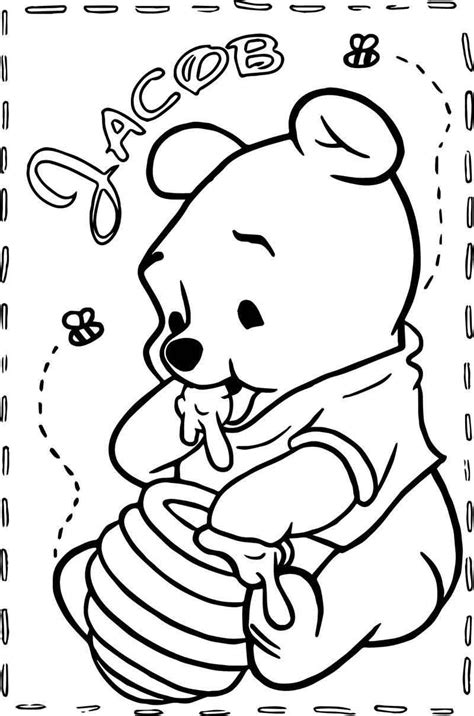 baby winnie  pooh coloring page bear coloring pages coloring