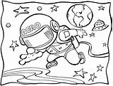 Space Coloring Pages Printable Wonder Cartoon sketch template