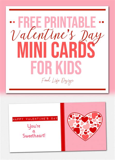 printable mini valentine cards