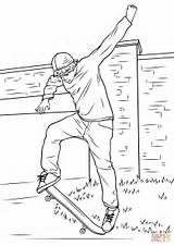 Coloring Skateboarding Pages Street Printable Drawing Categories sketch template