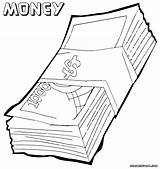 Coloring Money Pages Clipart Printable Print Clip Saving Library Pdf Related sketch template