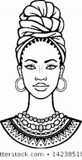 Africanas Afro Negro Turban áfrica Africana Pinturas Bonecas Zvereva Yana Africano Mujer Afrikanische Animação Tela sketch template