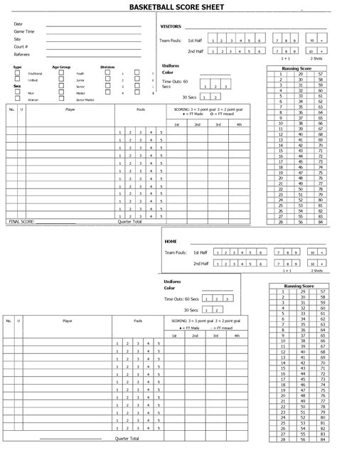 awasome printable track  field score sheets  template lab