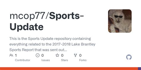 github mcopsports update    sports update repository