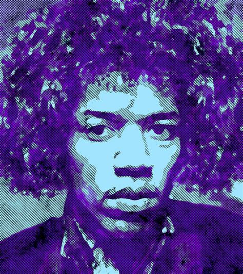 jimi hendrix  purple digital art  daniel hagerman