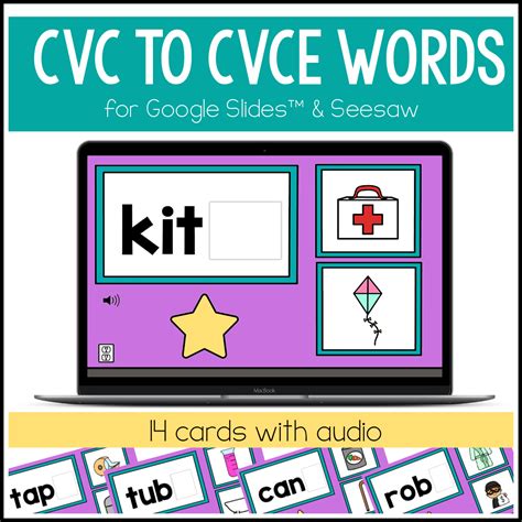 digital cvc  cvce practice  google  seesaw teaching mama