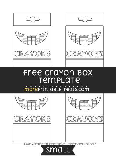 crayon box template small crayon box box template templates