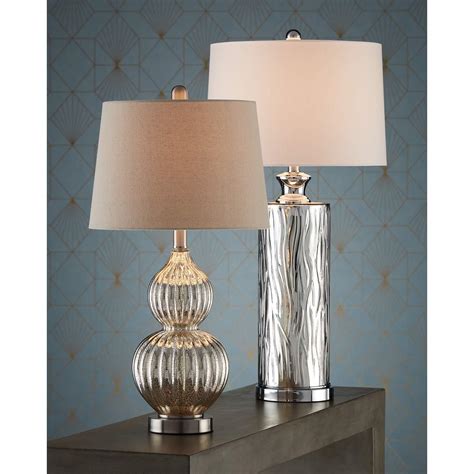 lili fluted mercury glass table lamp  lamps