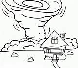 Tornado House Coloring Pages Storm Big Printable Cartoon Categories Kids sketch template