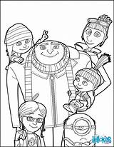 Gru Coloring Pages Despicable Family Color Getcolorings Printable sketch template